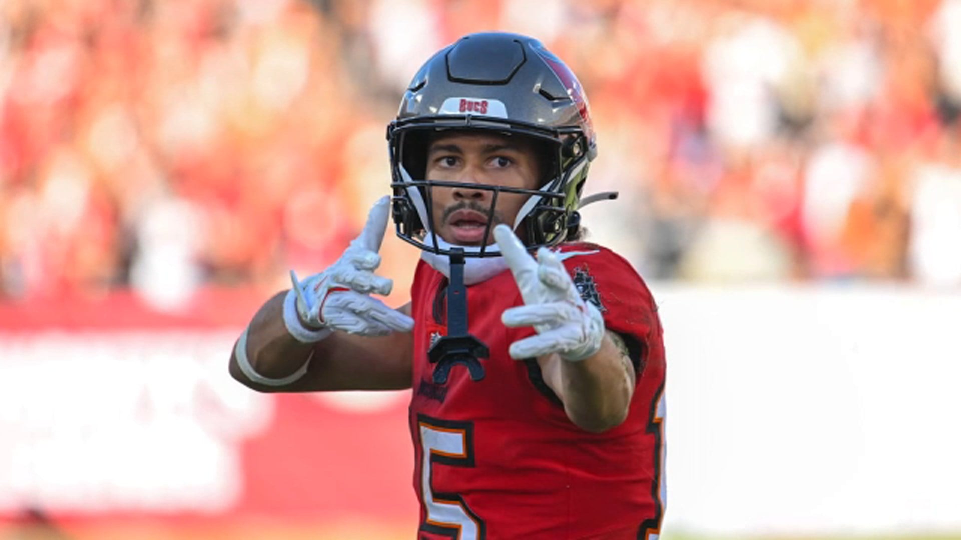 Buccaneers wide receiver Jalen McMillan, a full participant in practice on Wednesday and Thursday of Week 2